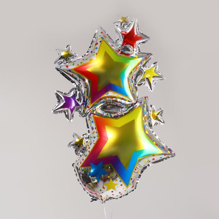 Шар фольгированный 40 Шар фольгированный 40" «Звёздный дождь», фигура, под воздух