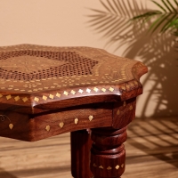 Столик кофейный 45х45х40 см, дерево шишам