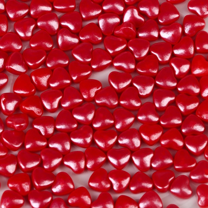 Кондитерская посыпка &laquo;Пылкое сердце&raquo;, красная, 20 г