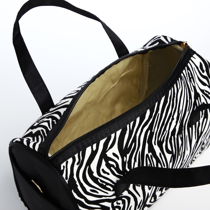 Косметичка на молнии, цвет чёрный/белый Косметичка на молнии, цвет чёрный/белый