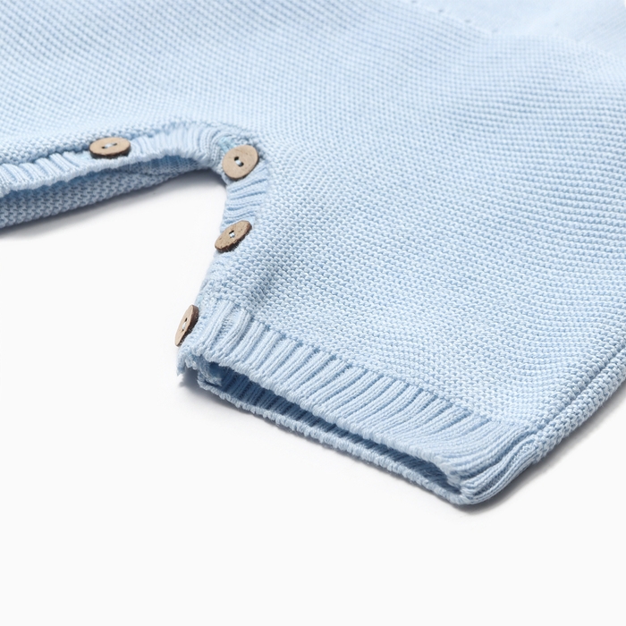 Комбинезон детский вязаный MINAKU, рост 86-92, цвет голубой