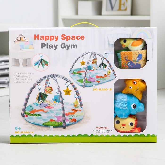 Развивающий коврик &laquo;Слоник&raquo;, с дугами, круглый, 82х82х0,5