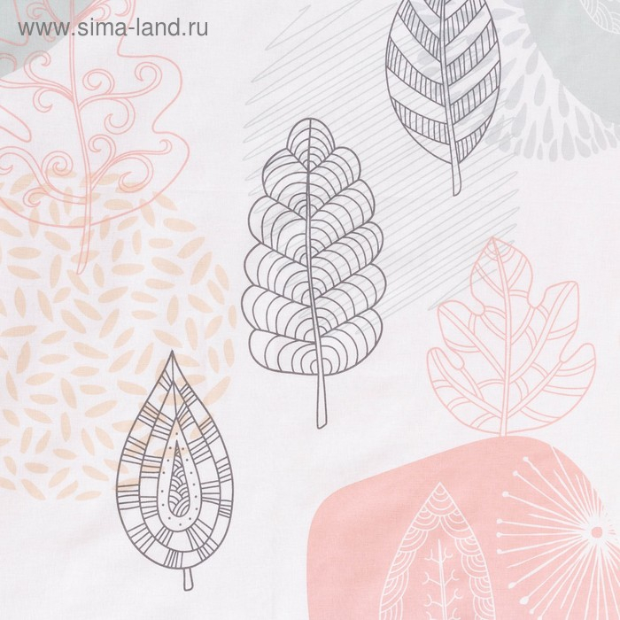 Постельное бельё &laquo;Этель&raquo; 2 сп Leaves 175*215 см, 200*220 см,70*70 см -2 шт