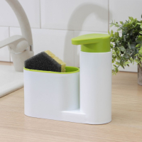 Подставка для ванных и кухонных принадлежностей с дозатором, 6&times;17,5&times;19 см, цвет МИКС