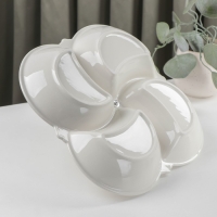 Менажница керамическая 4 ячейки &laquo;Богема&raquo;, 25,5&times;4 см, цвет белый