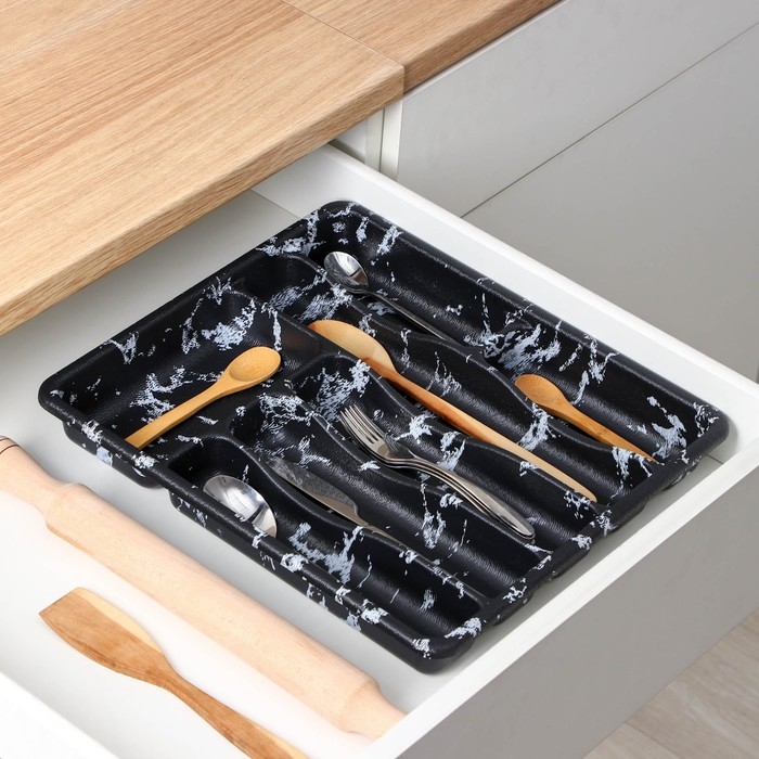 Лоток для столовых приборов &laquo;Пегас&raquo;, 36&times;31,5&times;5 см, 7 отделений