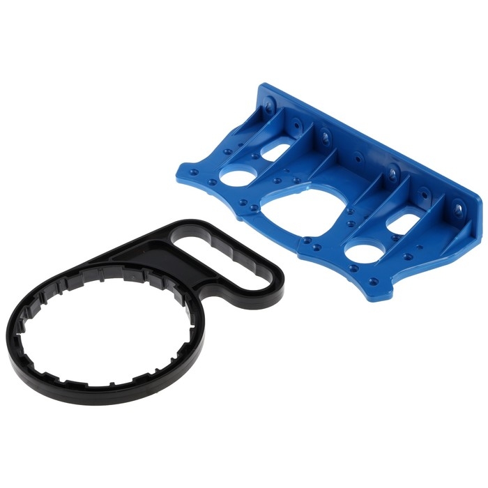 Корпус для фильтра ZEIN, 10SL, 1/2 Корпус для фильтра ZEIN, 10SL, 1/2", двойной, для холодной воды, ключ, крепление, прозрачный 10198