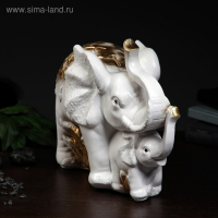 Копилка "Слон со слонёнком" золотой, 16х33х25см МИКС Копилка "Слон со слонёнком" золотой, 16х33х25см МИКС