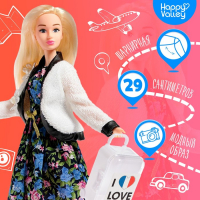 Кукла-модель шарнирная &laquo;Кэтти в Париже&raquo;, 29 см, с аксессуарами, серия Вокруг света