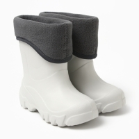 Сапоги детские с утеплителем, цвет жемчужный, размер 32/33