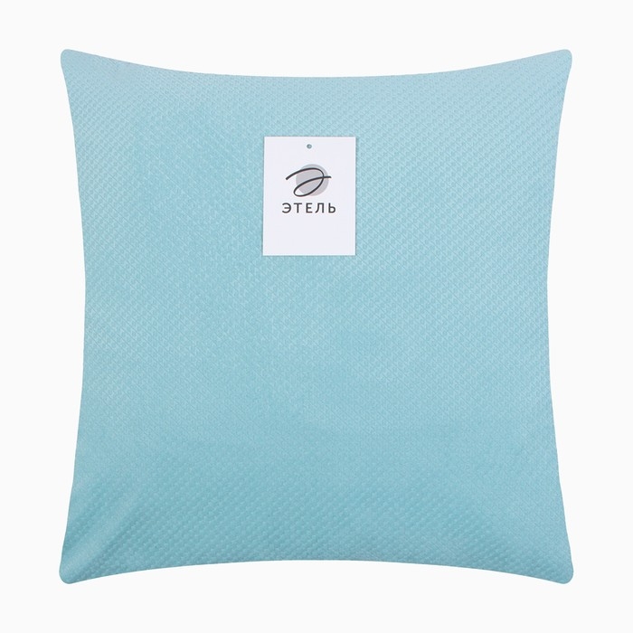 Наволочка декоративная "Этель" жемчуг 42*42 см, бирюзовый