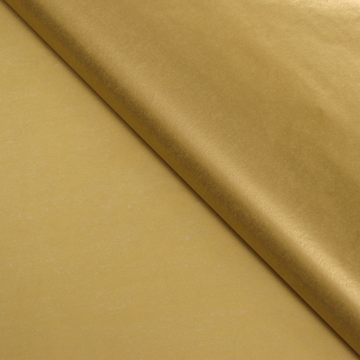 Бумага тишью, золотая, 50см х 10 м Бумага тишью, золотая, 50см х 10 м