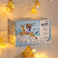 Гирлянда &laquo;Нить&raquo; 4 м с насадками &laquo;Колокольчик&raquo;, IP20, прозрачная нить, 20 LED, свечение тёплое белое, 8 режимов, 220 В