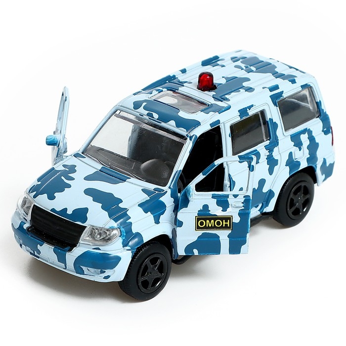 Машина металлическая «УАЗ Патриот. ОМОН», инерция, 1:50 Машина металлическая «УАЗ Патриот. ОМОН», инерция, 1:50