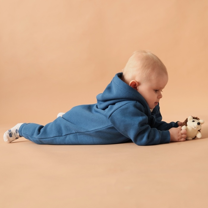 Комбинезон с капюшоном Крошка Я Blueberry  р. 62-68, синий