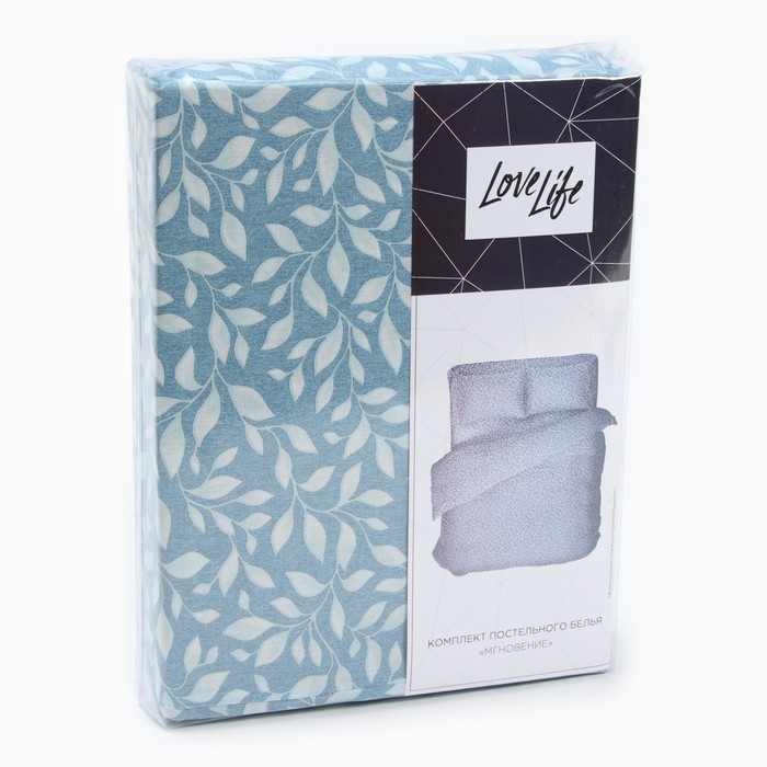 Постельное бельё LoveLife евро Постельное бельё LoveLife евро "Мгновение" 225х215см, 240х220см, 70х70см-2шт, хлопок, бязь, 125г/м2