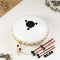 Глюкофон - музыкальный инструмент, Music Life, белый, 15 лепестков, 33 см Глюкофон - музыкальный инструмент, Music Life, белый, 15 лепестков, 33 см