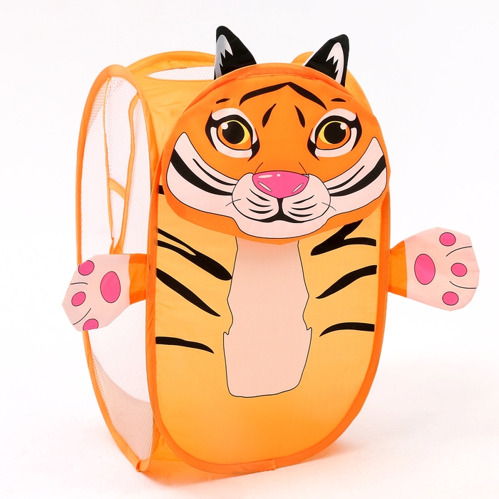 Корзинка для игрушек &laquo;Тигрёнок&raquo; 34 &times; 34 &times; 55 см