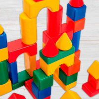 Строительный набор, 60 элементов 6 х 6 см Строительный набор, 60 элементов 6 х 6 см