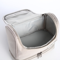 Косметичка на молниях, цвет серый Косметичка на молниях, цвет серый