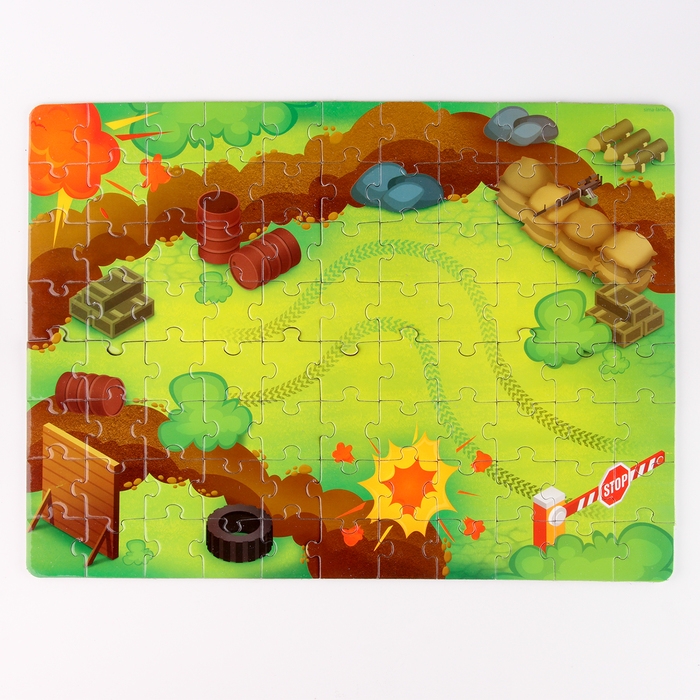 Деревянный 3д конструктор &laquo;Машина под раскраску&raquo;, пазл