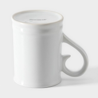 Кружка пивная керамическая Доляна, 300 мл, 12&times;8&times;10,3 см, цвет белый