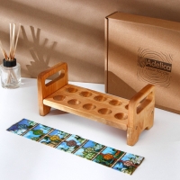 Пасхальный набор Adelica, подставка для яиц на ножках 10 ячеек, термонаклейки 7 шт, берёза Пасхальный набор Adelica, подставка для яиц на ножках 10 ячеек, термонаклейки 7 шт, берёза