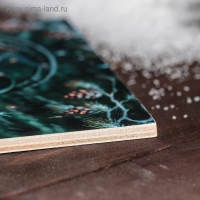 Доска разделочная Доляна «С Новым 2025 годом! Снеговичок», 23×16 см Доска разделочная Доляна «С Новым 2025 годом! Снеговичок», 23×16 см