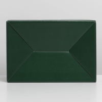 Коробка подарочная складная, упаковка, &laquo;Зелёная&raquo;, 22 х 15 х 10 см