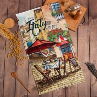 Полотенце «Этель: Италия» 40х73 см, 100% хлопок, саржа 190 гр/м² Полотенце «Этель: Италия» 40х73 см, 100% хлопок, саржа 190 гр/м²