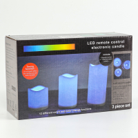 Свеча светодиодная «Тройка», с пультом, набор 3 шт. Свеча светодиодная «Тройка», с пультом, набор 3 шт.
