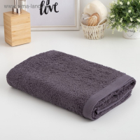 Полотенце махровое Этель &laquo;Терри&raquo; 70x140 см, серый