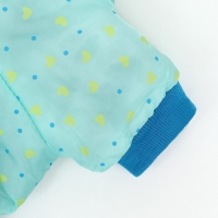 Комбинезон "нежный путь" на меховом подкладе, размер M (ДС 30, ОШ 30, ОГ 40 см), голубой