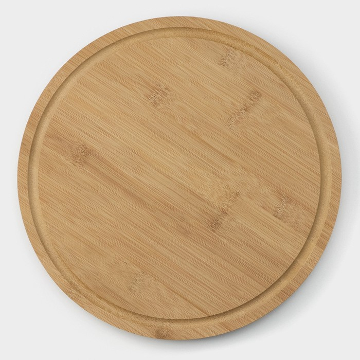 Подставка крутящаяся для подачи, 32×32 см, бамбук Подставка крутящаяся для подачи, 32×32 см, бамбук