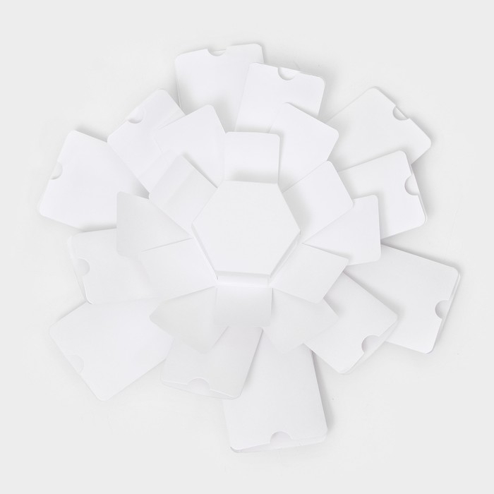 Коробка-сюрприз раскладушка, Белая Коробка-сюрприз раскладушка, Белая