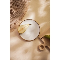 Тарелка обеденная фарфоровая SL Home «Волна в камне», d=20,5 см, цвет белый Тарелка обеденная фарфоровая SL Home «Волна в камне», d=20,5 см, цвет белый