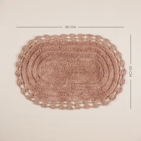 Ковер для ванны SL Home, хлопок, 60&times;90 см, цвет мокко
