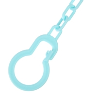 Держатель для соски - пустышки &laquo;Божья коровка&raquo;, на цепочке, цвет бирюзовый