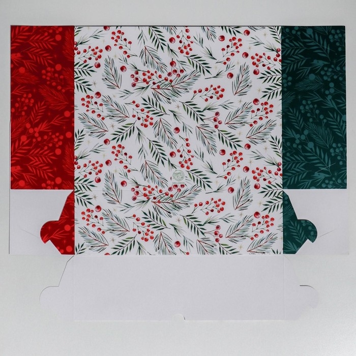 Коробка для капкейков &laquo;С Новым Годом&raquo; 25 х 33 х 10 см, Новый год