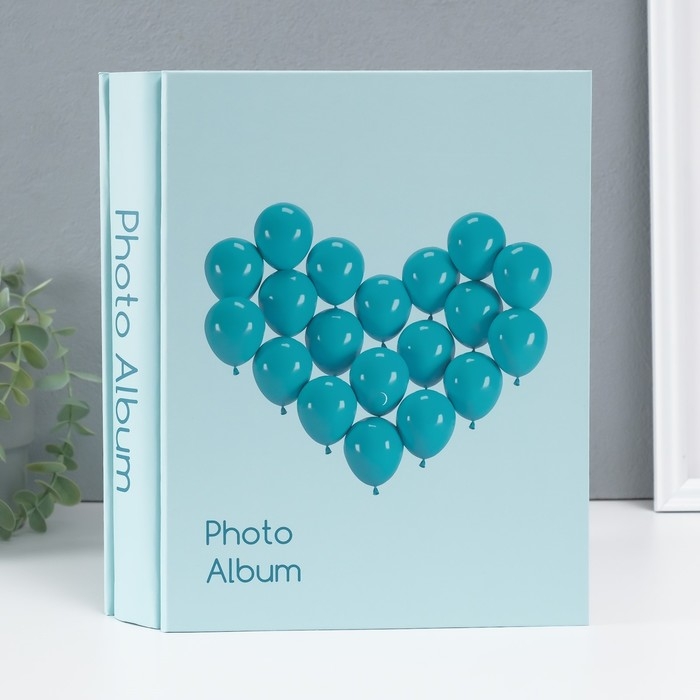 Фотоальбом на 200 фото 10х15 см "Сердце из воздушных шаров" в коробке МИКС 5,6х20,5х26,2 см   104996