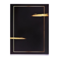 Тетрадь A4 80 листов в клетку Calligrata "Чёрная с золотым", обложка мелованный картон, глянцевая ламинация, блок офсет Тетрадь A4 80 листов в клетку Calligrata "Чёрная с золотым", обложка мелованный картон, глянцевая ламинация, блок офсет