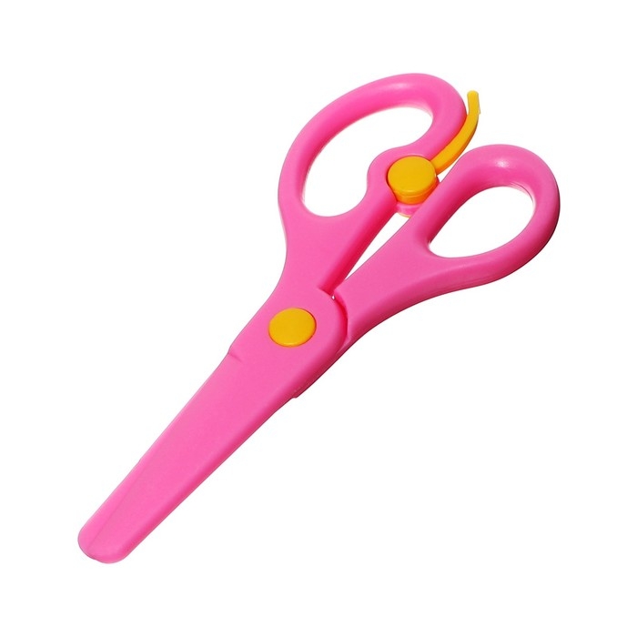 Ножницы детские 13 см, пластиковые, фиксатор, закруглённые концы, в картонной коробке, корпус МИКС Ножницы детские 13 см, пластиковые, фиксатор, закруглённые концы, в картонной коробке, корпус МИКС