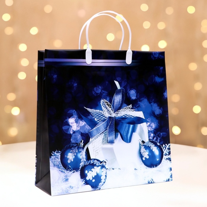 Новый год. Пакет Новый год. Пакет "Праздник", мягкий пластик, 30х30 120 мкм.