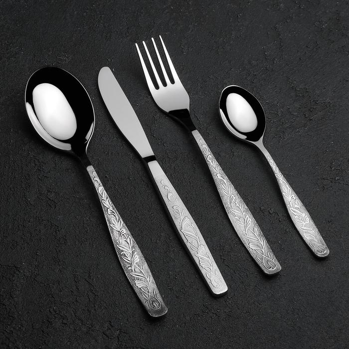 Набор столовый «Уралочка», 24 предмета, толщина 2 мм, декоративная коробка Набор столовый «Уралочка», 24 предмета, толщина 2 мм, декоративная коробка