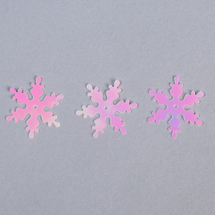 Пайетки «Голография» 20 г, цвет белый перламутр, 25 мм Пайетки «Голография» 20 г, цвет белый перламутр, 25 мм