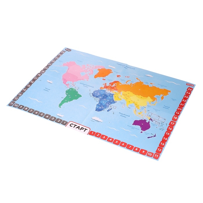Настольная игра для детей на память &laquo;Путешествие вокруг света&raquo;, от 3 игроков, 12+