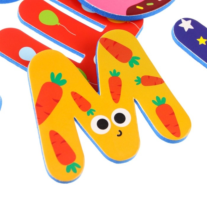 Набор стикеров &laquo;Алфавит&raquo;, материал EVA, 33 детали, Крошка Я