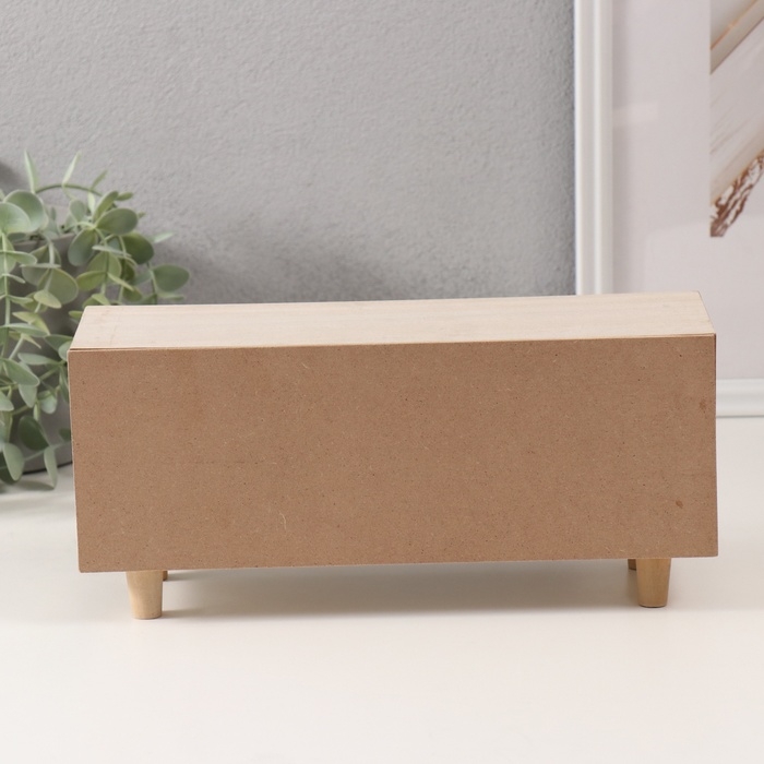 Шкатулка дерево 3 ящика "Комод. Разные фактуры" 11х18х12 см