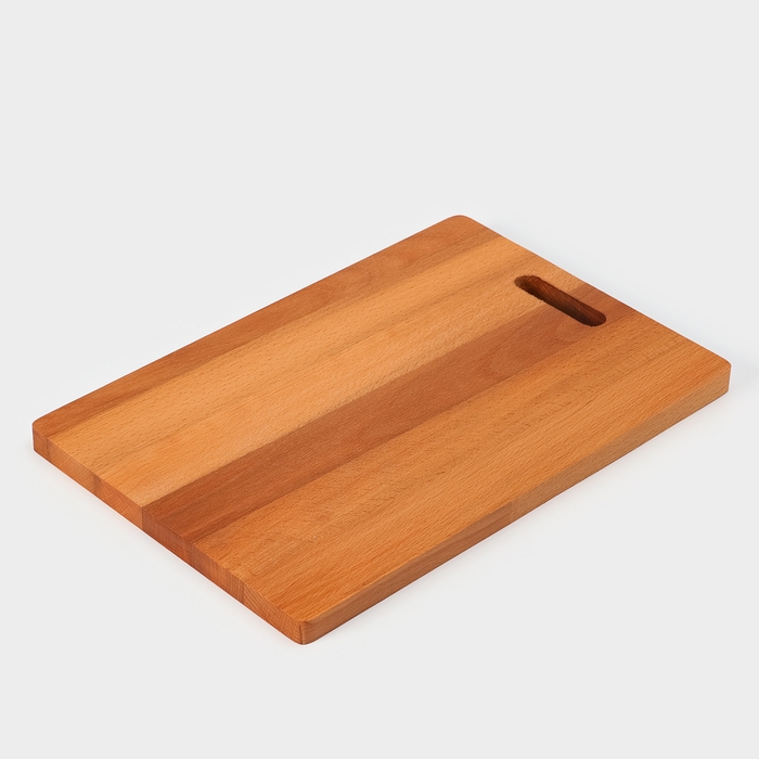 Доска разделочная Adelica «Прямоугольная», 34×23×1,6 см, с ручкой, массив бук Доска разделочная Adelica «Прямоугольная», 34×23×1,6 см, с ручкой, массив бук