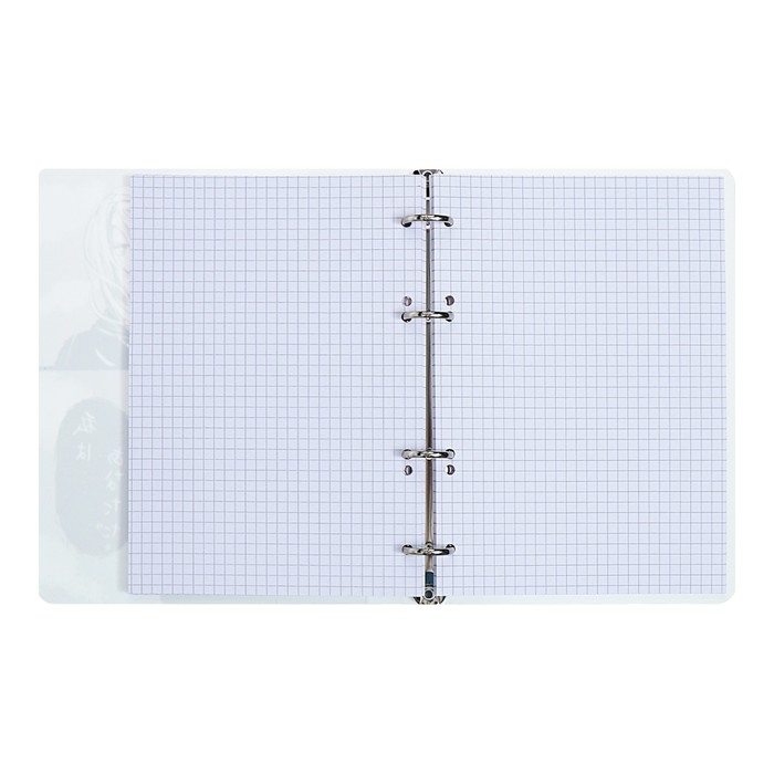 Тетрадь на кольцах А5, 100л кл Комикс, обл пластик, тисн фольг, бл офс